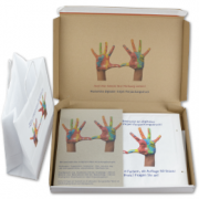 Vierfarbig bedruckte Kartontaschen