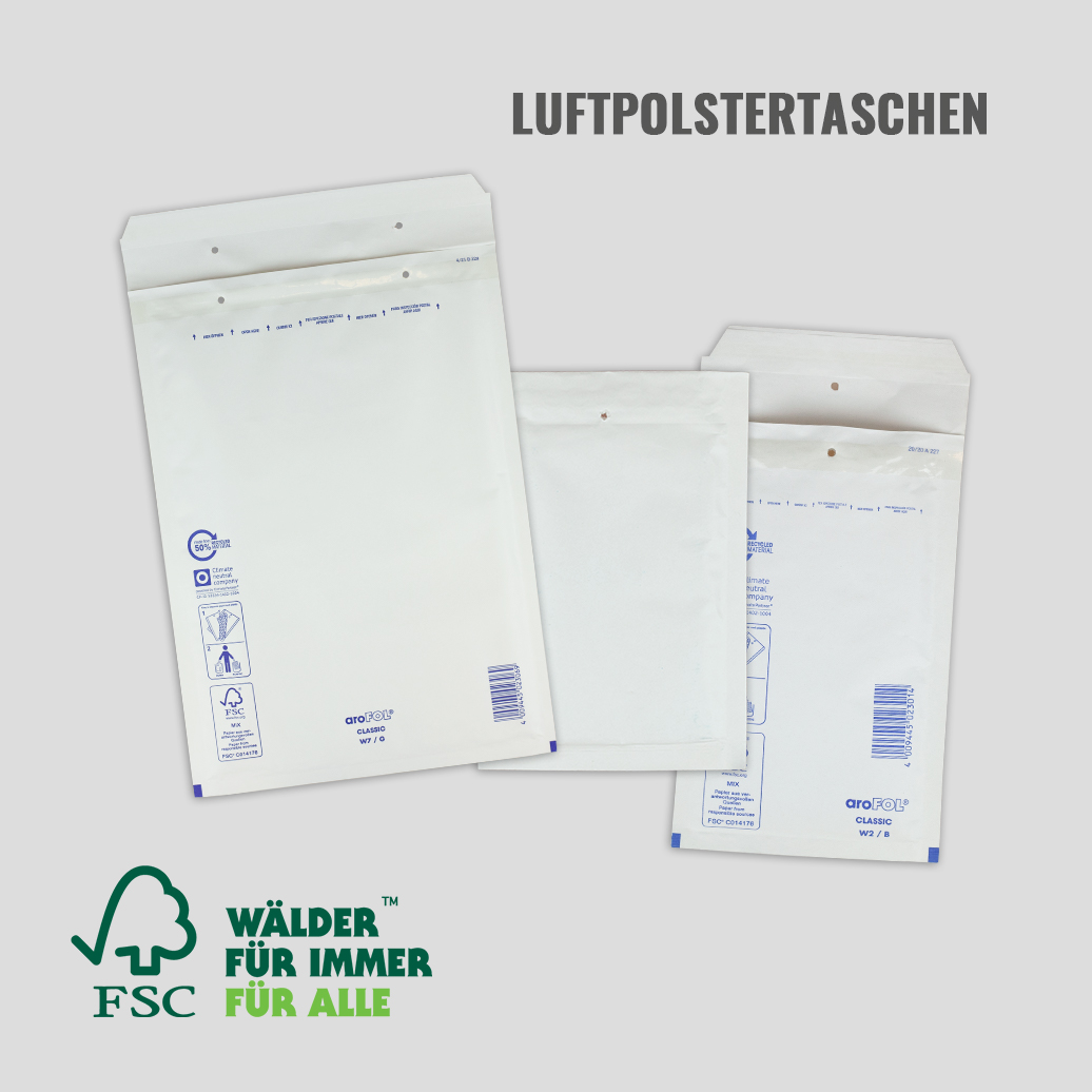 Luftpolstertaschen FSC®-zertifiziert