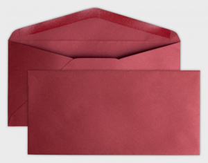 OT-Glamour Briefumschlag DIN lang, rot